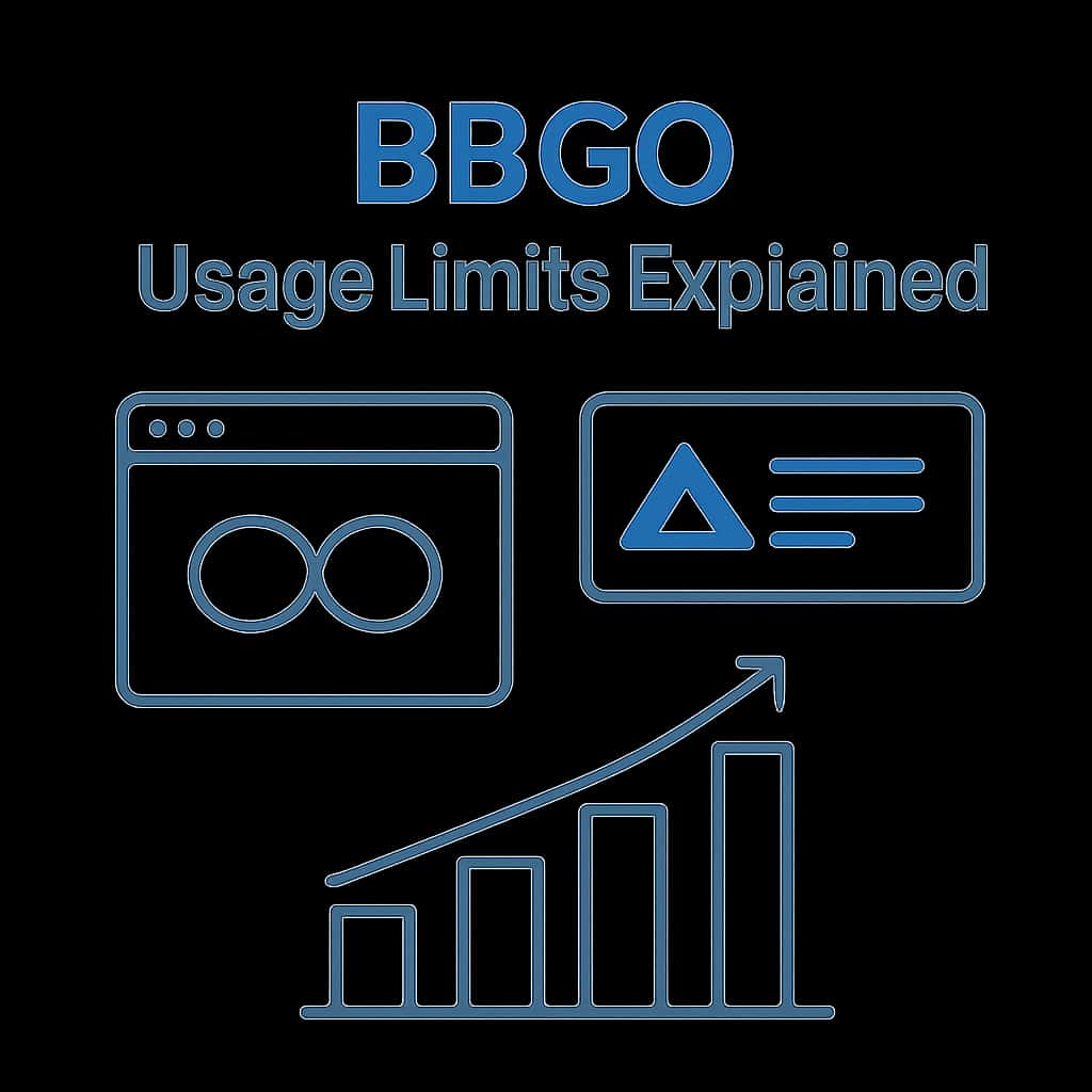 An educational diagram illustrating BBGO usage limits.