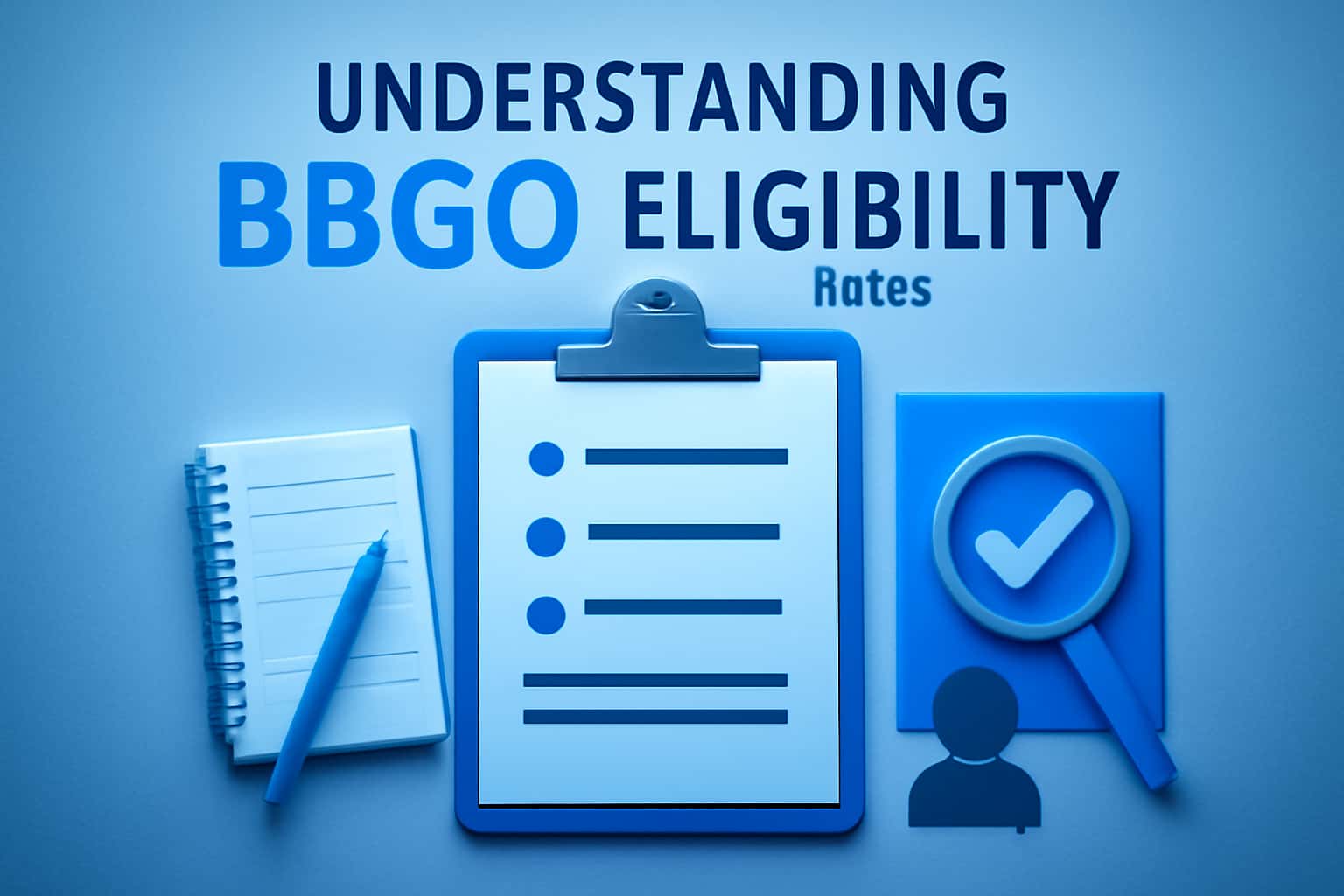 A visually informative scene illustrating BBGO eligibility rules.