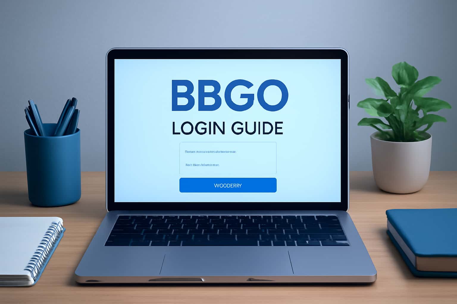An informative scene illustrating the BBGO Login Guide.