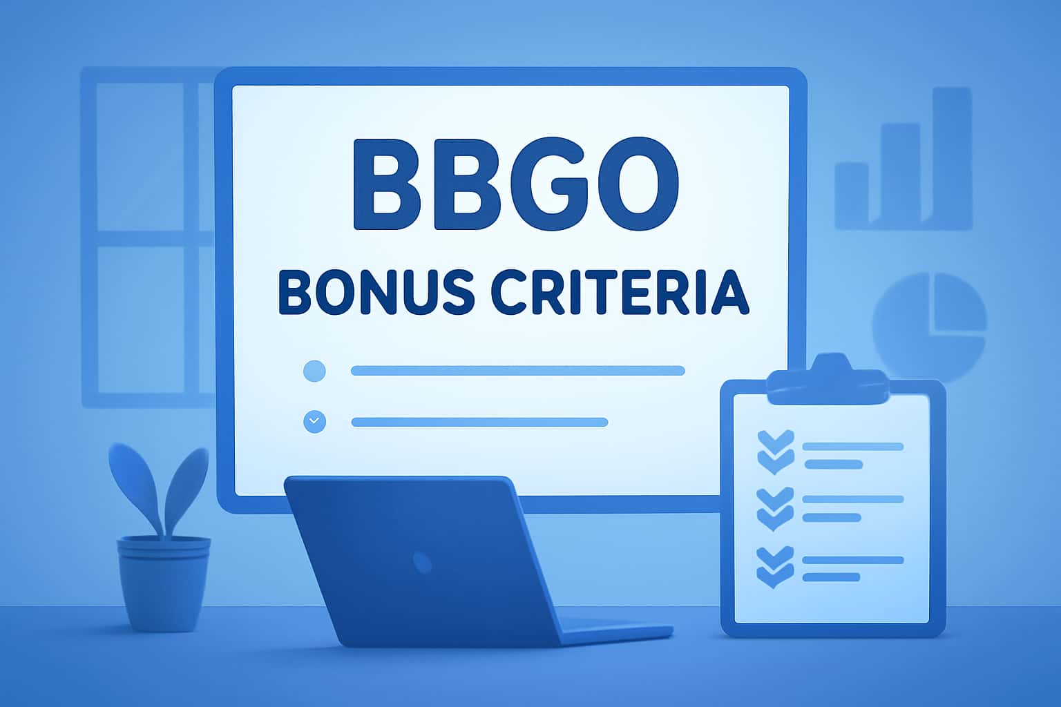 An informative graphic illustrating the BBGO Bonus Criteria with a clear emphasis on the text 'BBGO'.