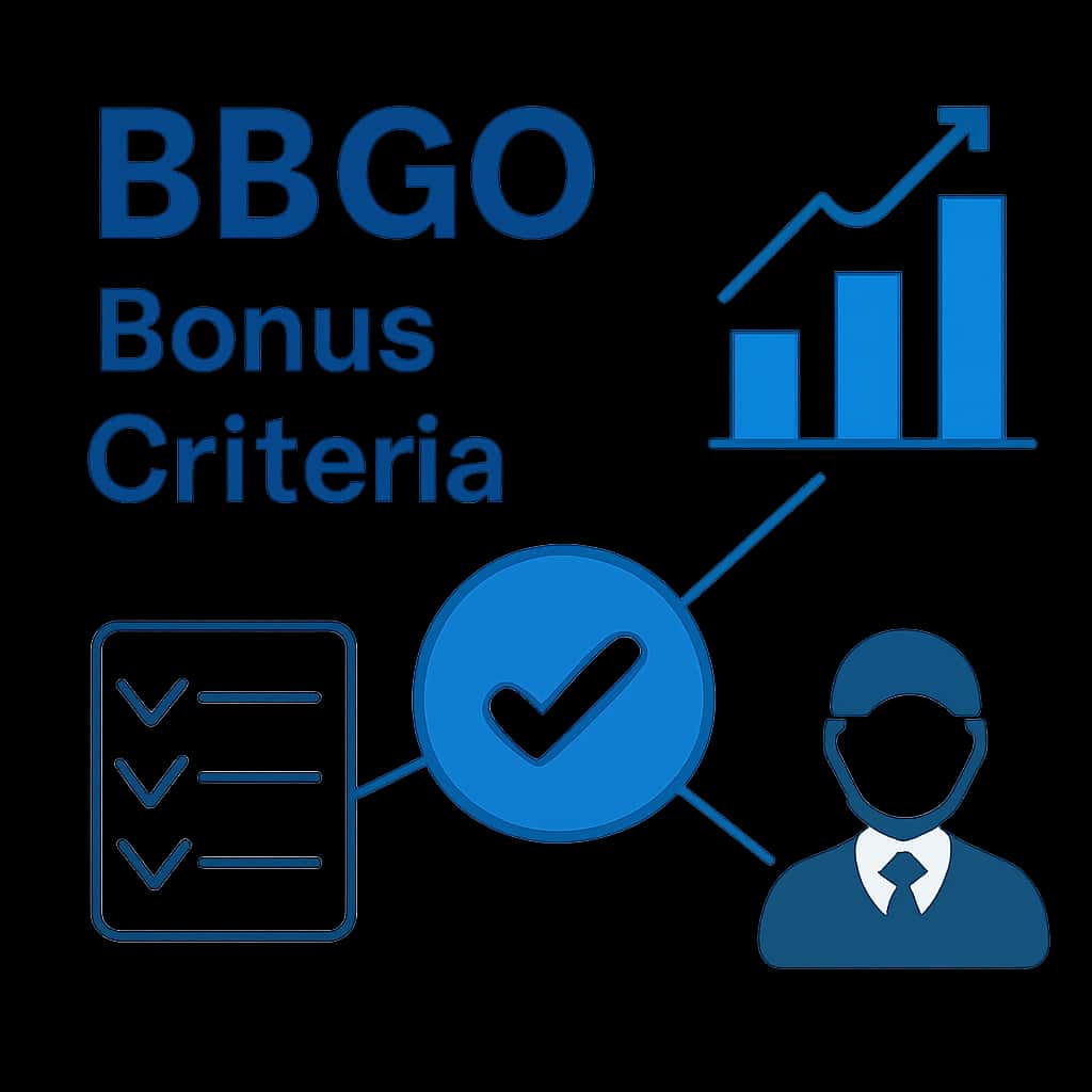 An educational diagram outlining the BBGO Bonus Criteria requirements.