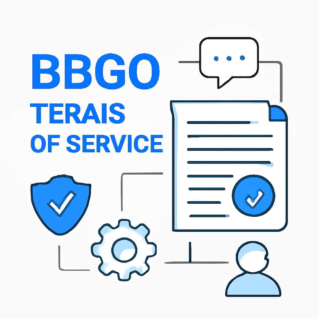 An educational diagram illustrating key points of BBGO Terms of Service.