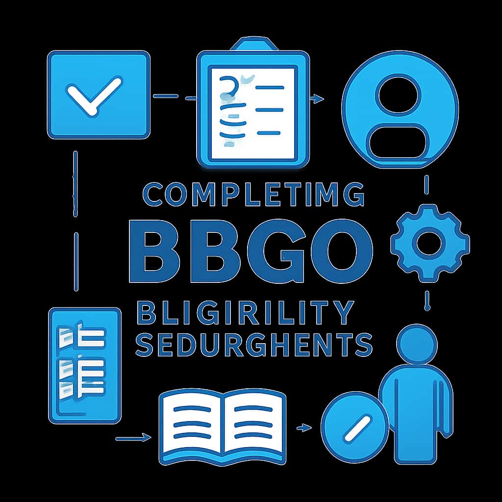 An educational diagram detailing BBGO eligibility processes.