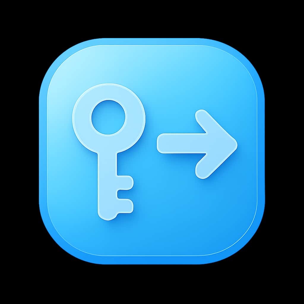An icon symbolizing assistance with BBGO login issues, featuring blue tones.