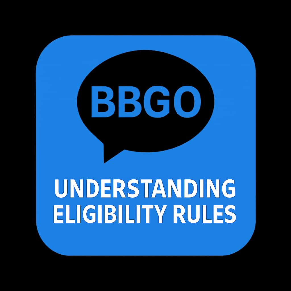An icon representing BBGO eligibility rules.